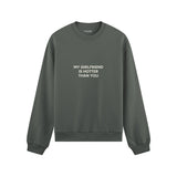 My Girlfriend Is Hotter Oversize Sweatshirt - Antrasit - ön görünüm