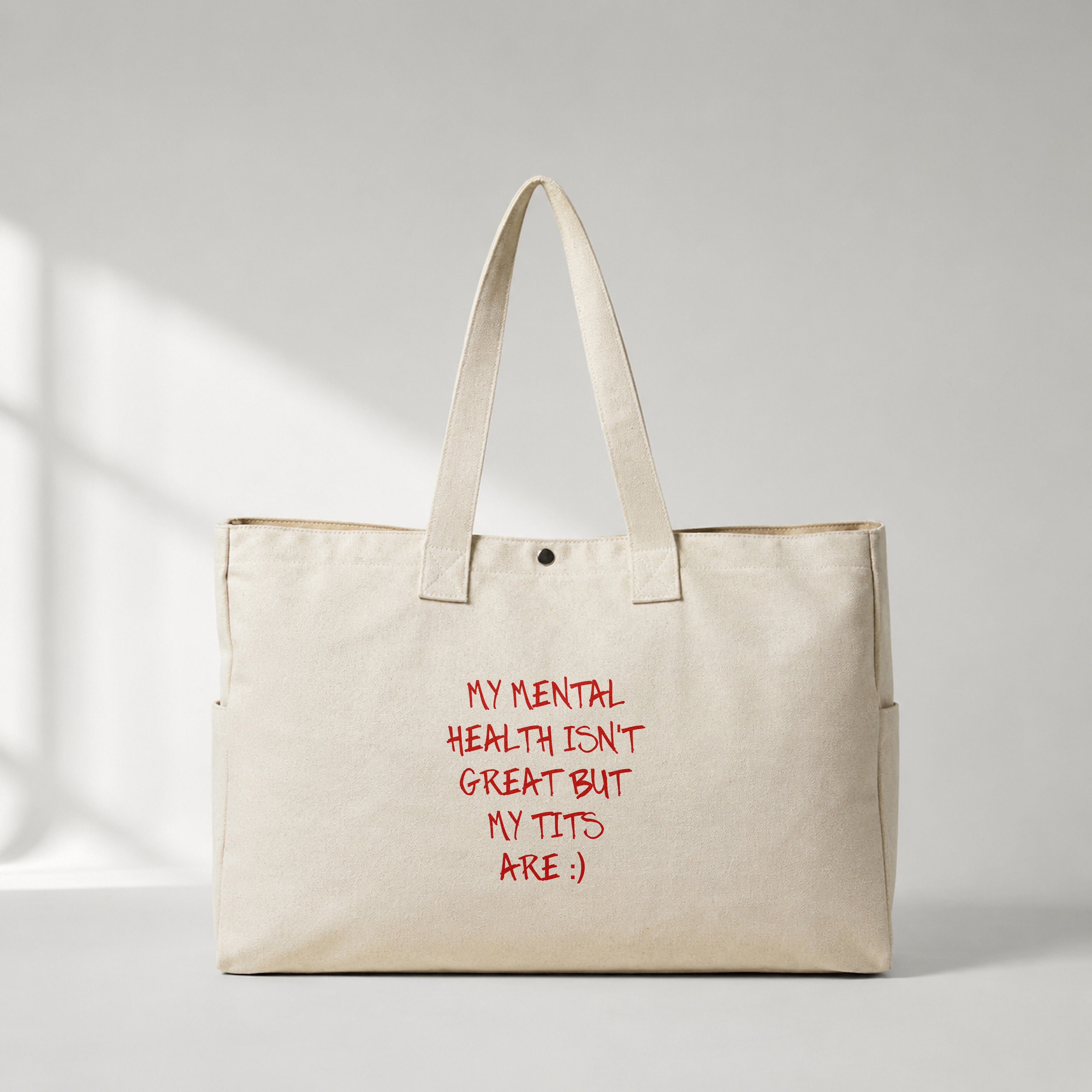 My Mental Health Daily Tote Bag – ön görünüm
