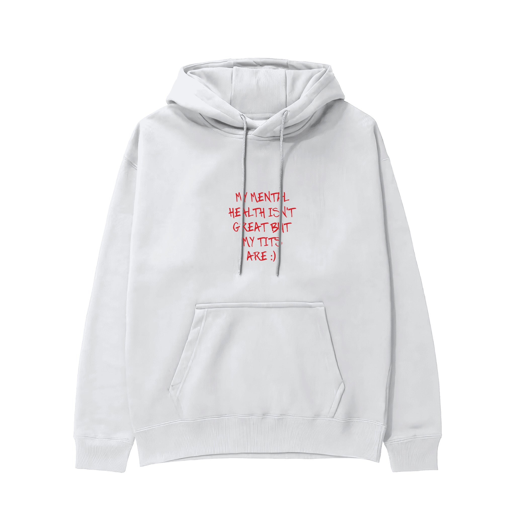 My Mental Health Hoodie - Beyaz - ön görünüm