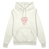 My Mental Health Oversize Hoodie - Beyaz - ön görünüm