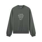 My Mental Health Oversize Sweatshirt - Antrasit - ön görünüm