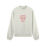 My Mental Health Oversize Sweatshirt - Beyaz - ön görünüm