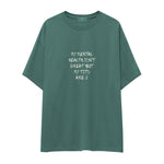My Mental Health Oversize Tişört - Yeşil - ön görünüm