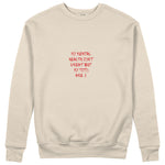 My Mental Health Sweatshirt - Bej - ön görünüm