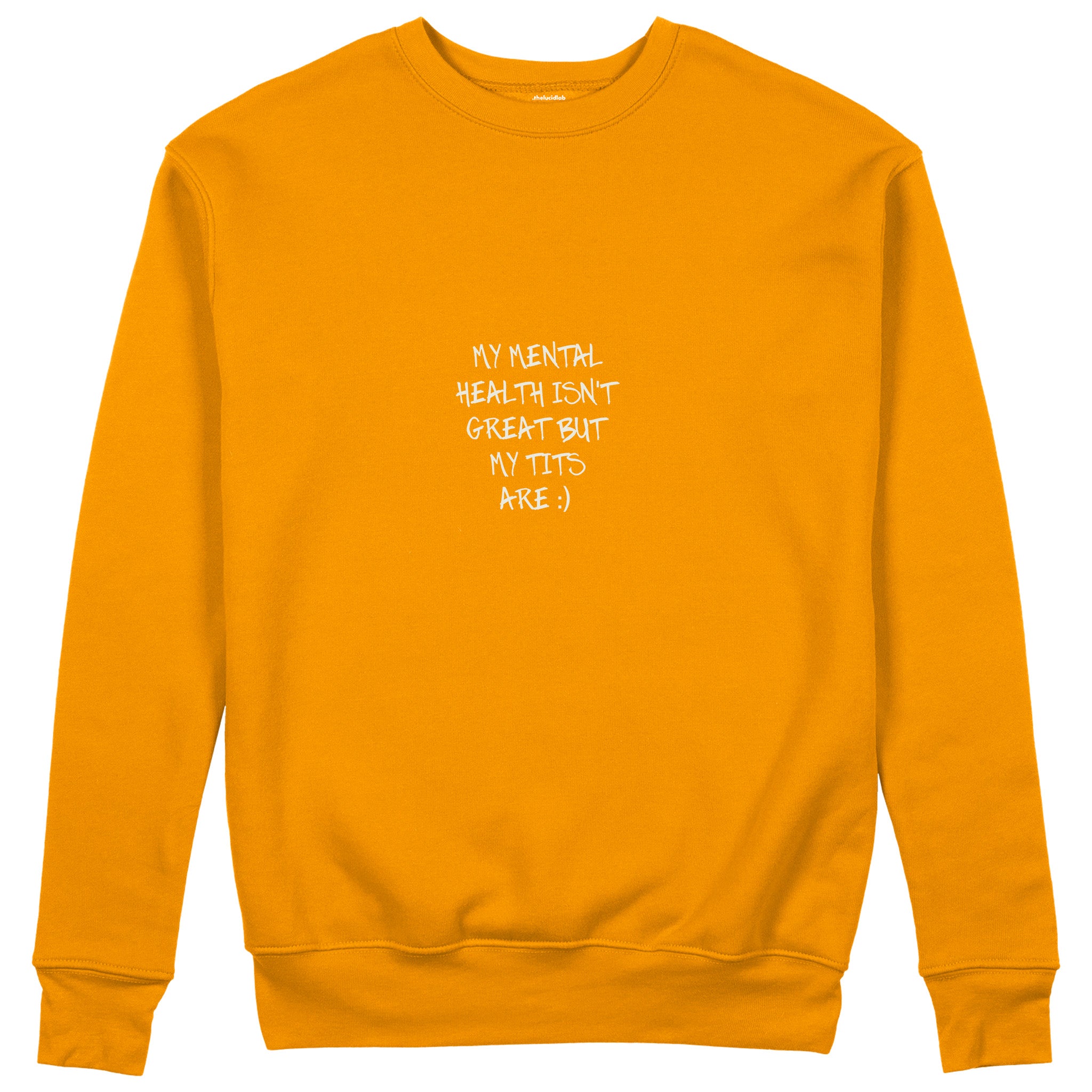 My Mental Health Sweatshirt - Turuncu - ön görünüm