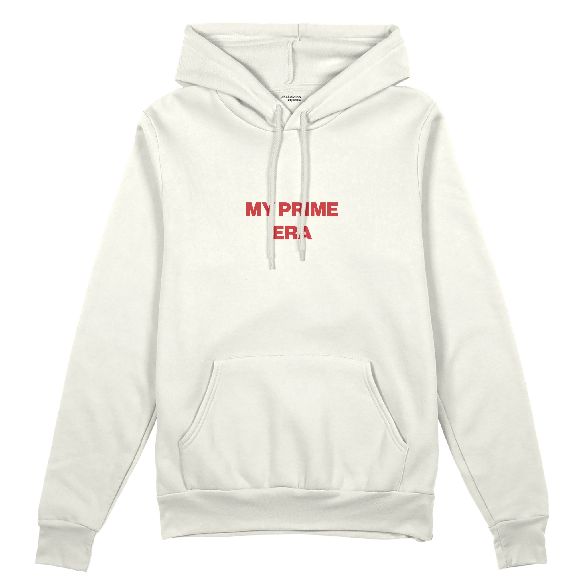 My Prime Era Oversize Hoodie - Beyaz - ön görünüm