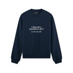 My Tits Oversize Sweatshirt - Lacivert - ön görünüm