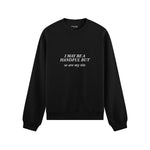 My Tits Oversize Sweatshirt - Siyah - ön görünüm