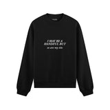 My Tits Oversize Sweatshirt - Siyah - ön görünüm