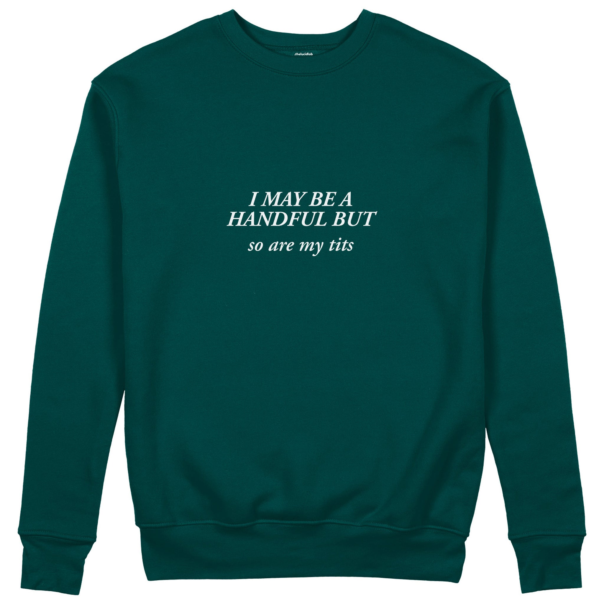 My Tits Sweatshirt - Koyu Yeşil - ön görünüm