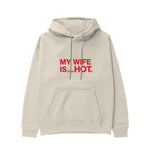 My Wife Is PsycHOTic Hoodie - Krem - ön görünüm