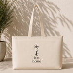 My YSL Is at Home Weekend Tote Bag – baskılı kanvas bez çanta