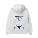 Navy Blue Bikini Hoodie - Beyaz - arka görünüm