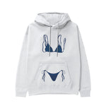 Navy Blue Bikini Hoodie - Beyaz - ön görünüm