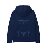 Navy Blue Bikini Hoodie - Lacivert - arka görünüm