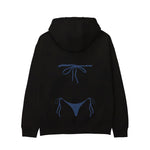 Navy Blue Bikini Hoodie - Siyah - arka görünüm