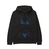 Navy Blue Bikini Hoodie - Siyah - ön görünüm