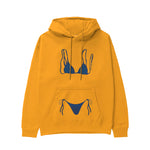 Navy Blue Bikini Hoodie - Turuncu - ön görünüm