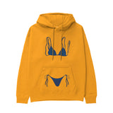 Navy Blue Bikini Hoodie - Turuncu - ön görünüm