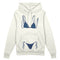 Navy Blue Bikini Oversize Hoodie - Beyaz - ön görünüm
