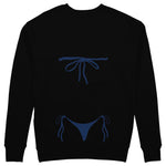 Navy Blue Bikini Sweatshirt - Siyah - arka görünüm