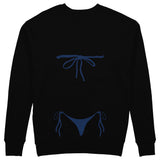 Navy Blue Bikini Sweatshirt - Siyah - arka görünüm