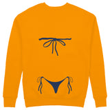 Navy Blue Bikini Sweatshirt - Turuncu - arka görünüm