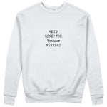 Need Money For Ferrari Sweatshirt - Beyaz - ön görünüm