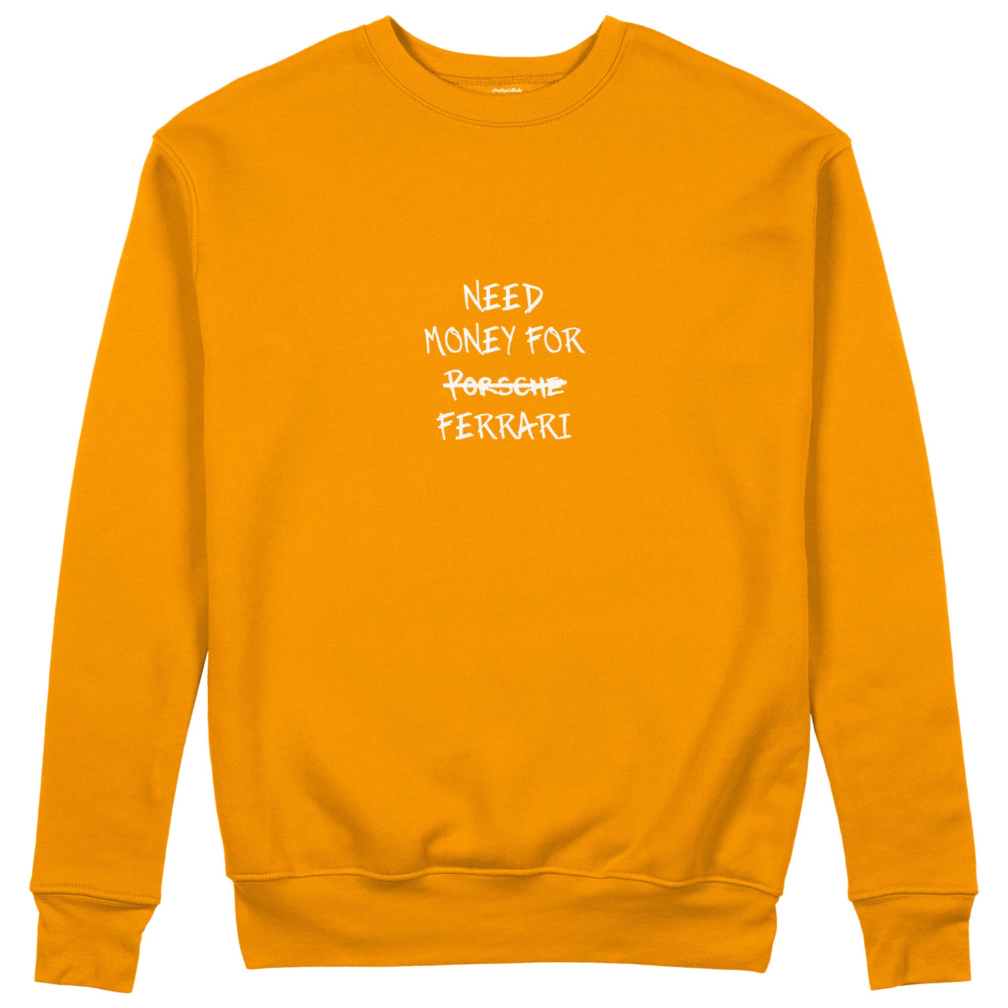 Need Money For Ferrari Sweatshirt - Turuncu - ön görünüm
