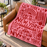 New York Daydream Polar TV Battaniyesi — Çapraz görünüm