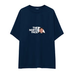 North Face Oversize Tişört — Lacivert — Ön baskı
