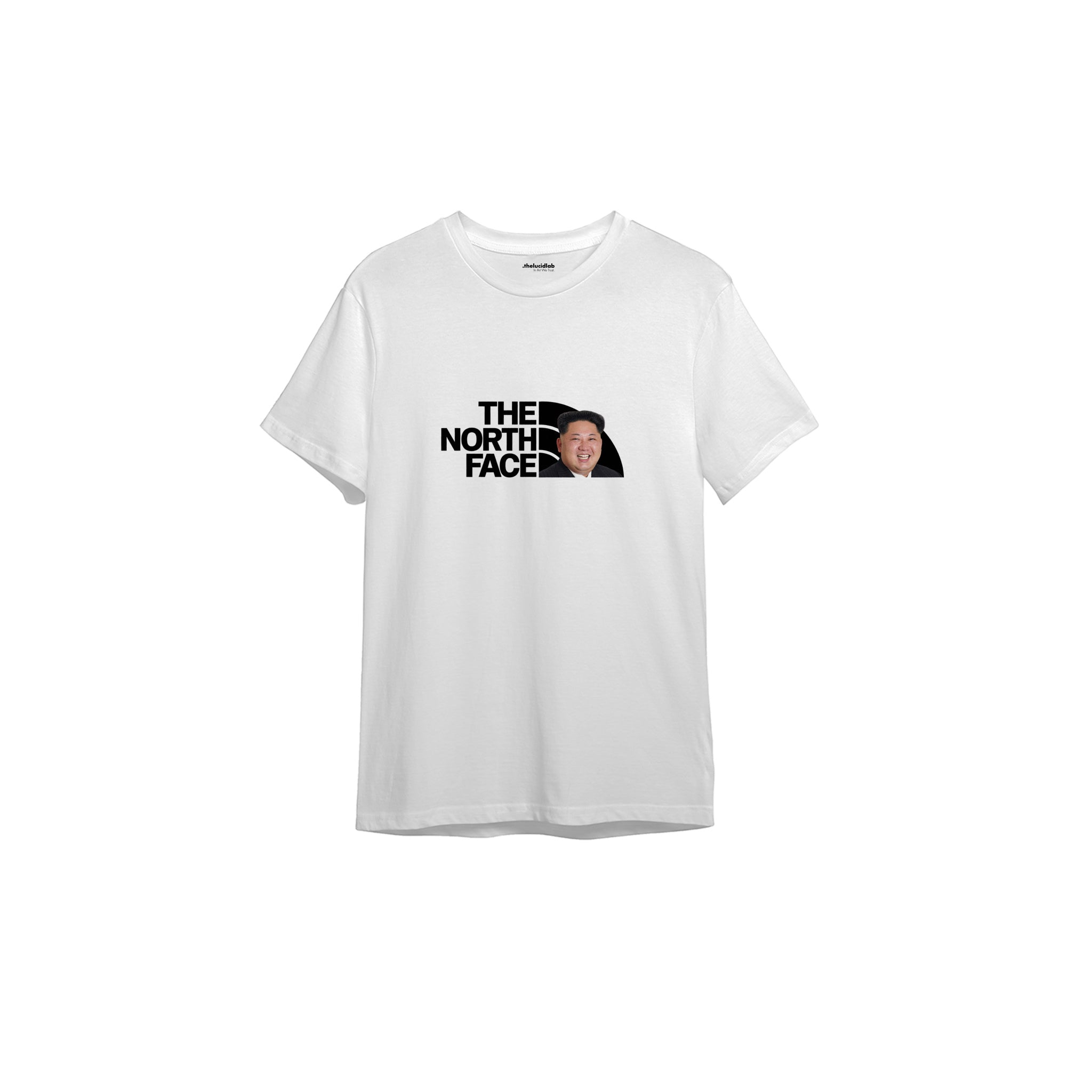 North Face Tişört — Beyaz — Ön baskı
