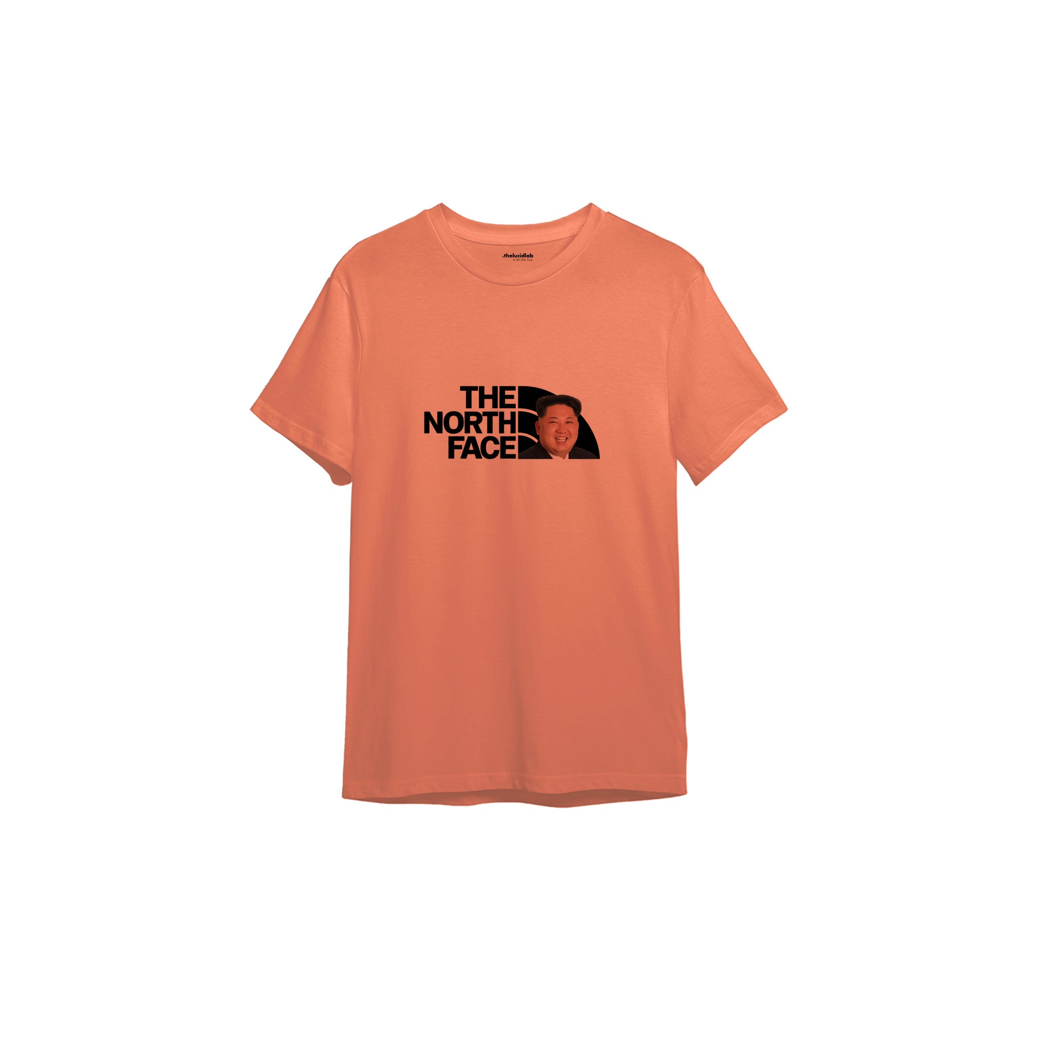 North Face Tişört — Somon — Ön baskı