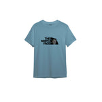 North Face Tişört — Çelik Mavi — Ön baskı