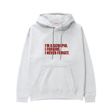 I’m a Scorpio Hoodie — Beyaz — Ön baskı