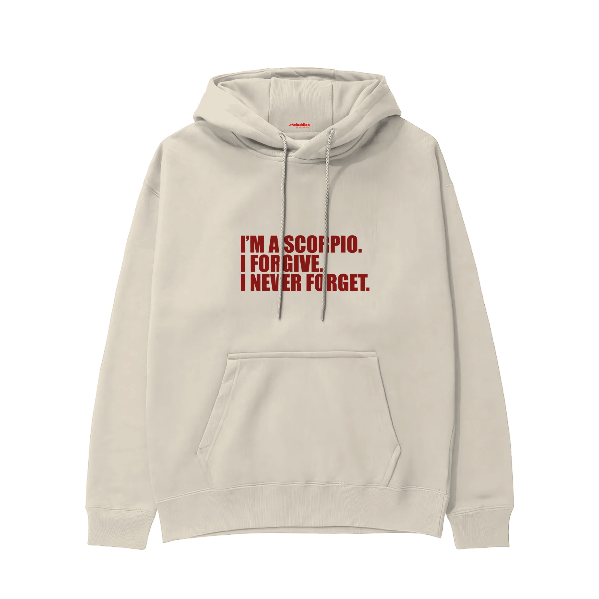I’m a Scorpio Hoodie — Krem — Ön baskı