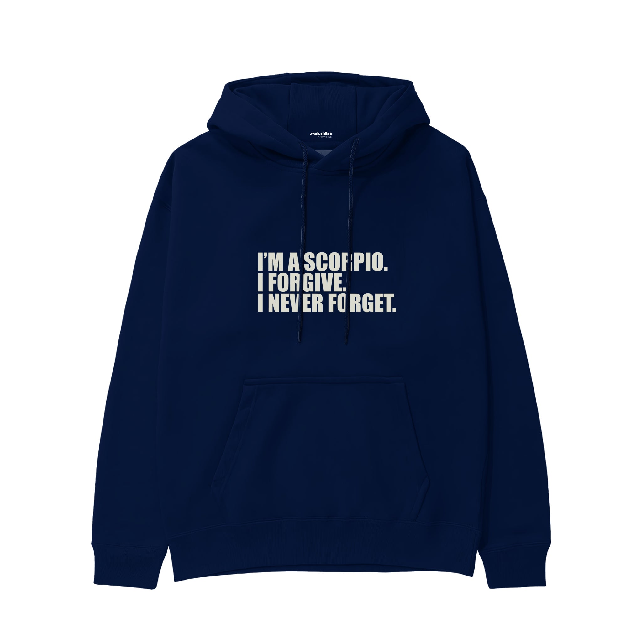 I’m a Scorpio Hoodie — Lacivert — Ön baskı
