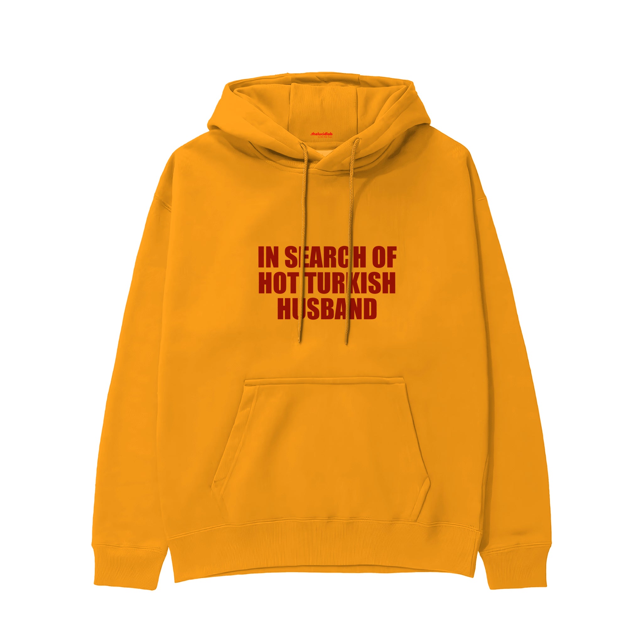 Hot Turkish Husband Hoodie — Turuncu — Ön baskı
