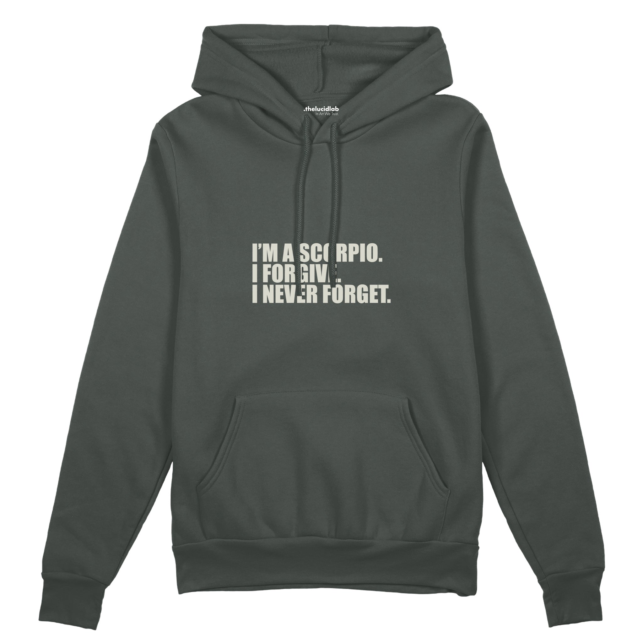 I’m a Scorpio Oversize Hoodie — Antrasit — Ön baskı