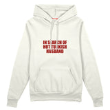 Hot Turkish Husband Oversize Hoodie — Beyaz — Ön baskı