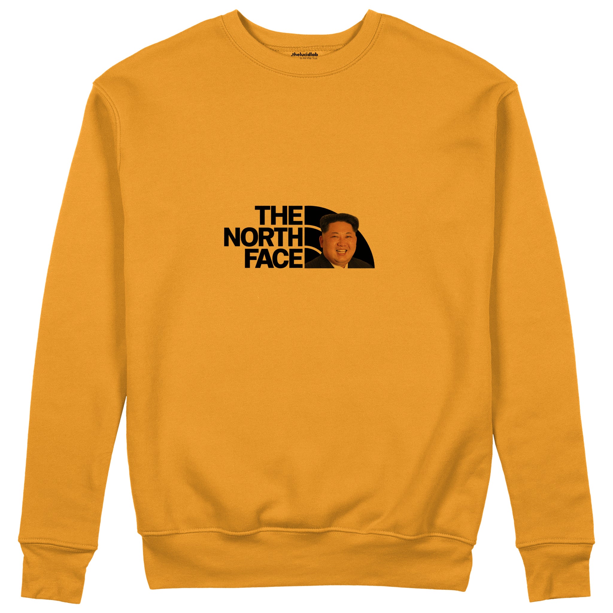 North Face Sweatshirt — Turuncu — Ön baskı