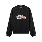 North Face Oversize Sweatshirt — Siyah — Ön baskı