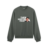 North Face Oversize Sweatshirt — Antrasit — Ön baskı
