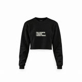 I’m a Scorpio Crop Sweatshirt — Siyah — Ön baskı