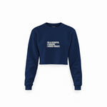 I’m a Scorpio Crop Sweatshirt — Lacivert — Ön baskı