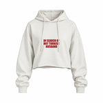 Hot Turkish Husband Oversize Crop Hoodie — Beyaz — Ön baskı