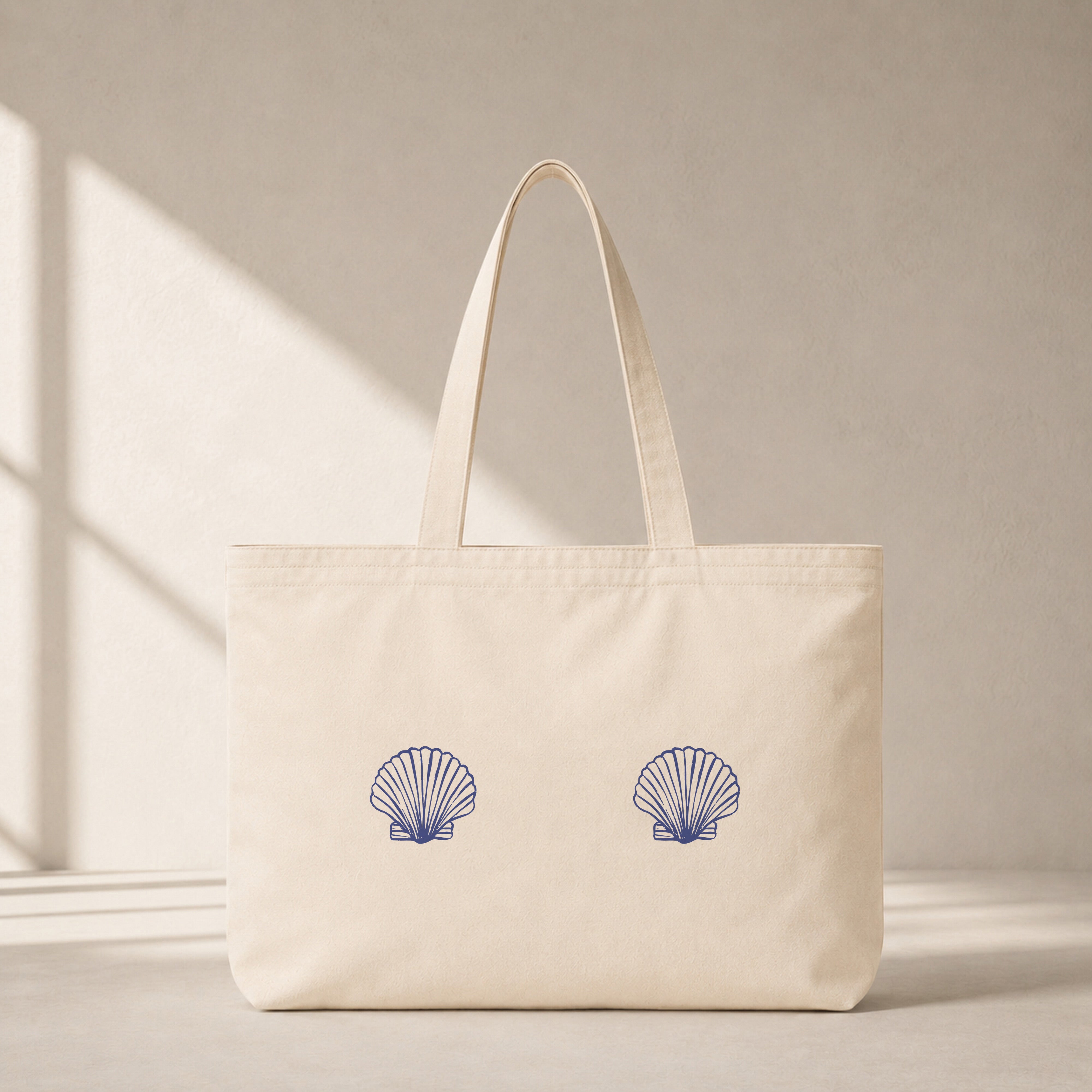 Nice Shells Club Tote Bag – ön görünüm