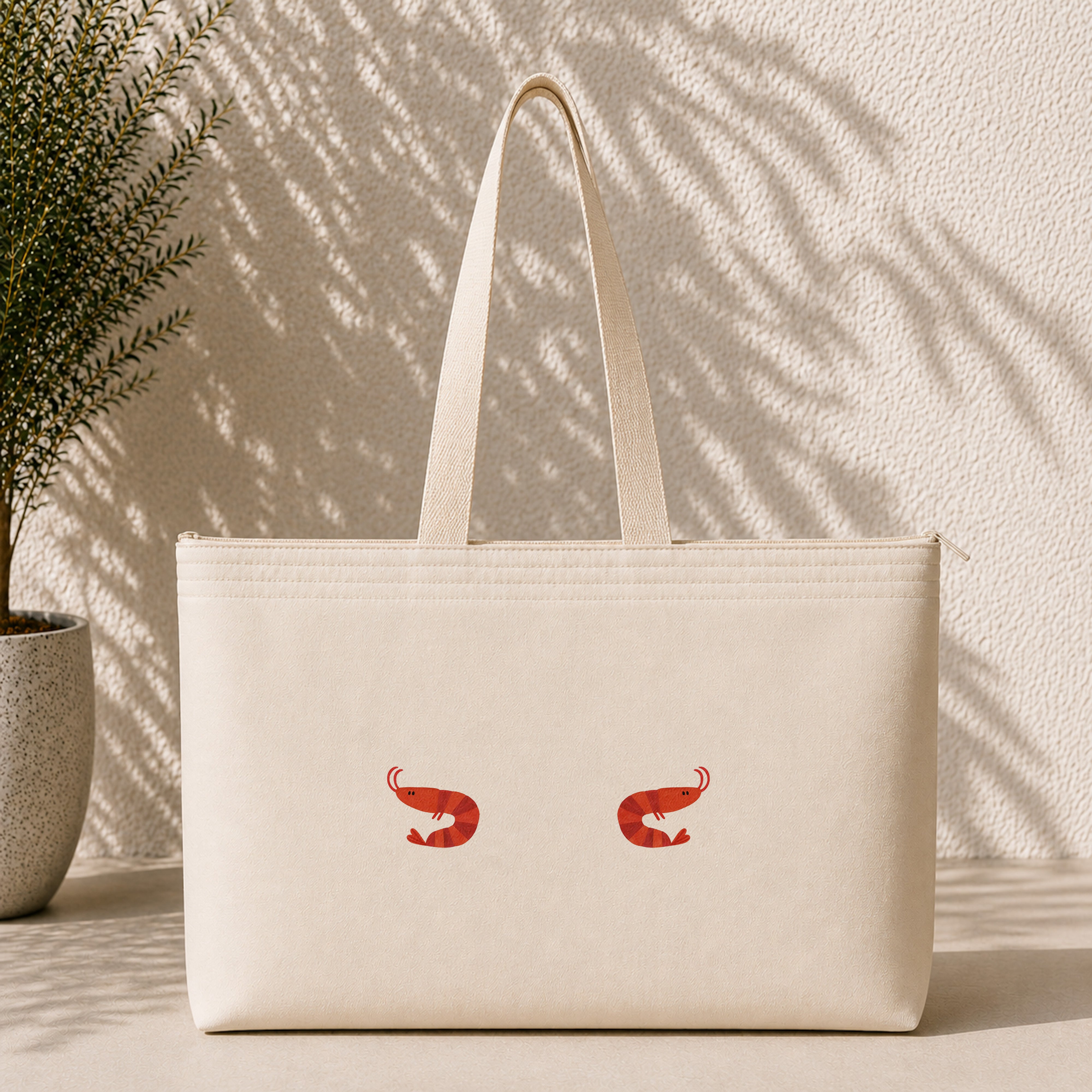 Nice Shrimps Weekend Tote Bag – ön görünüm