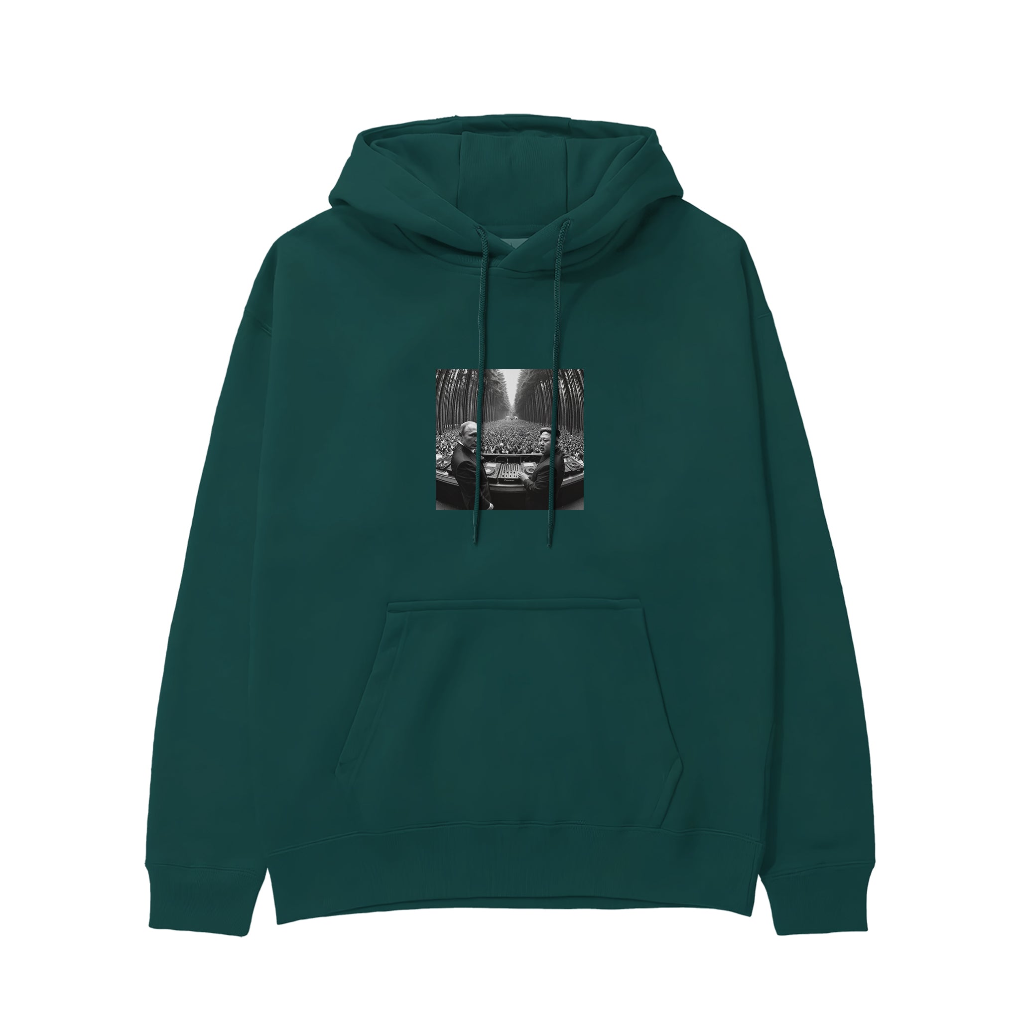 No Requests Hoodie - Koyu Yeşil - ön görünüm