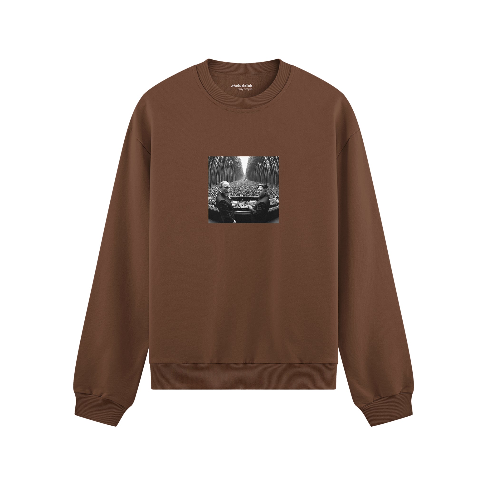 No Requests Oversize Sweatshirt - Kahverengi - ön görünüm